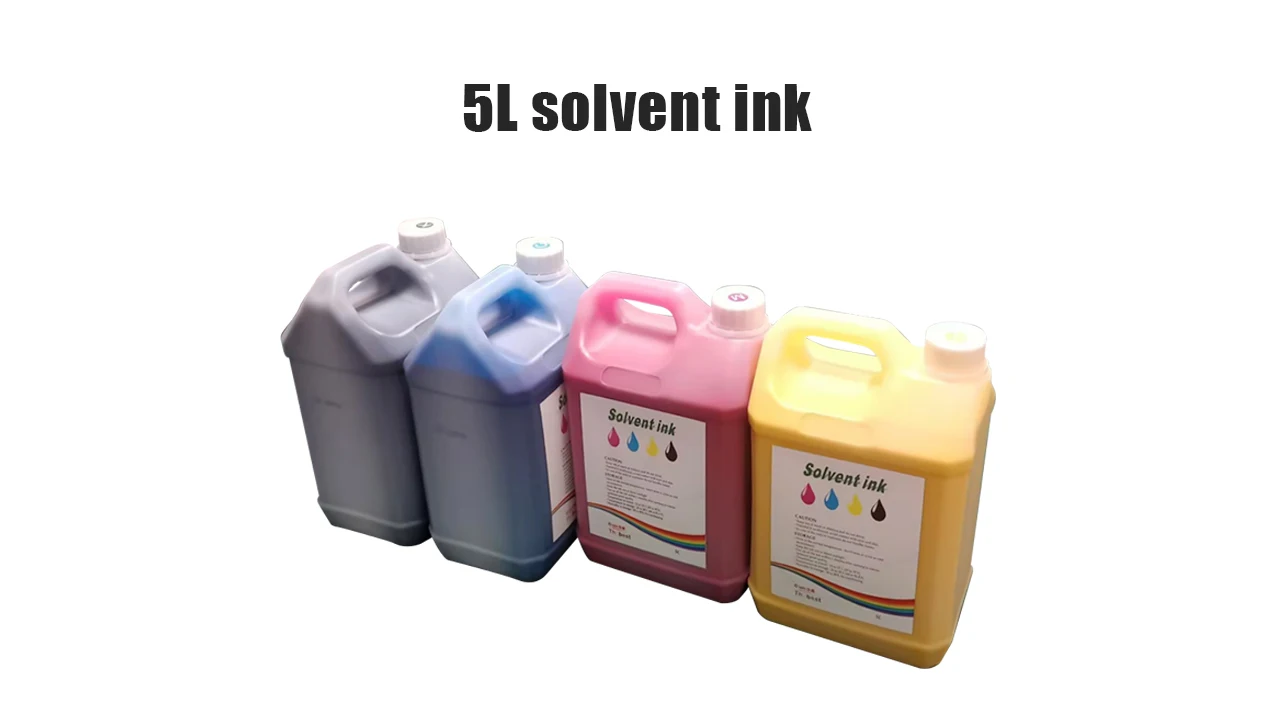 Solvent Ink Manufacturers Large Format Solvent Inkjet Printer Ink Konica 512I Print Head Use Good Quality 5L Solvent Ink