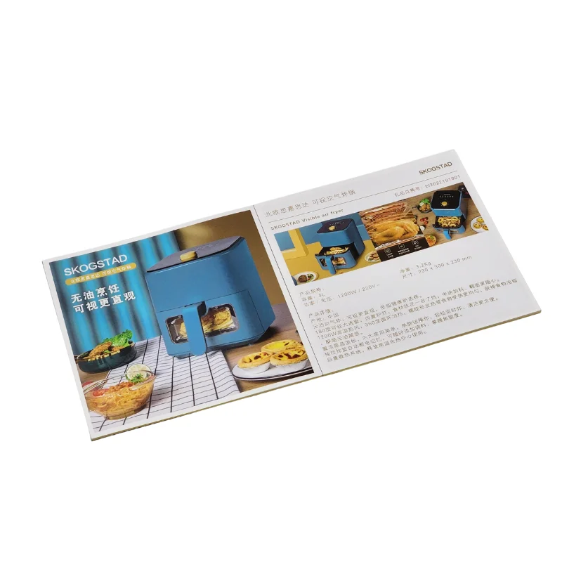 High Quality Luxury Custom Magazine Printing Booklet Brochure Printing With Side Hot Stamping Printing
