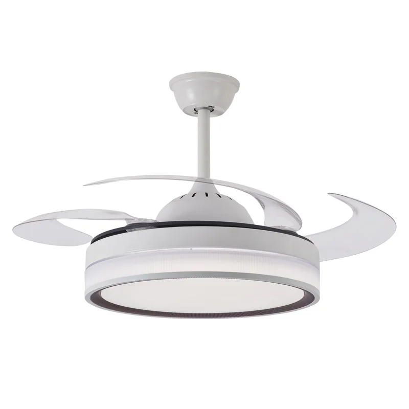 Specializing in manufacturing luxury chandelier frequency conversion invisible fan ceiling fan with LED lights