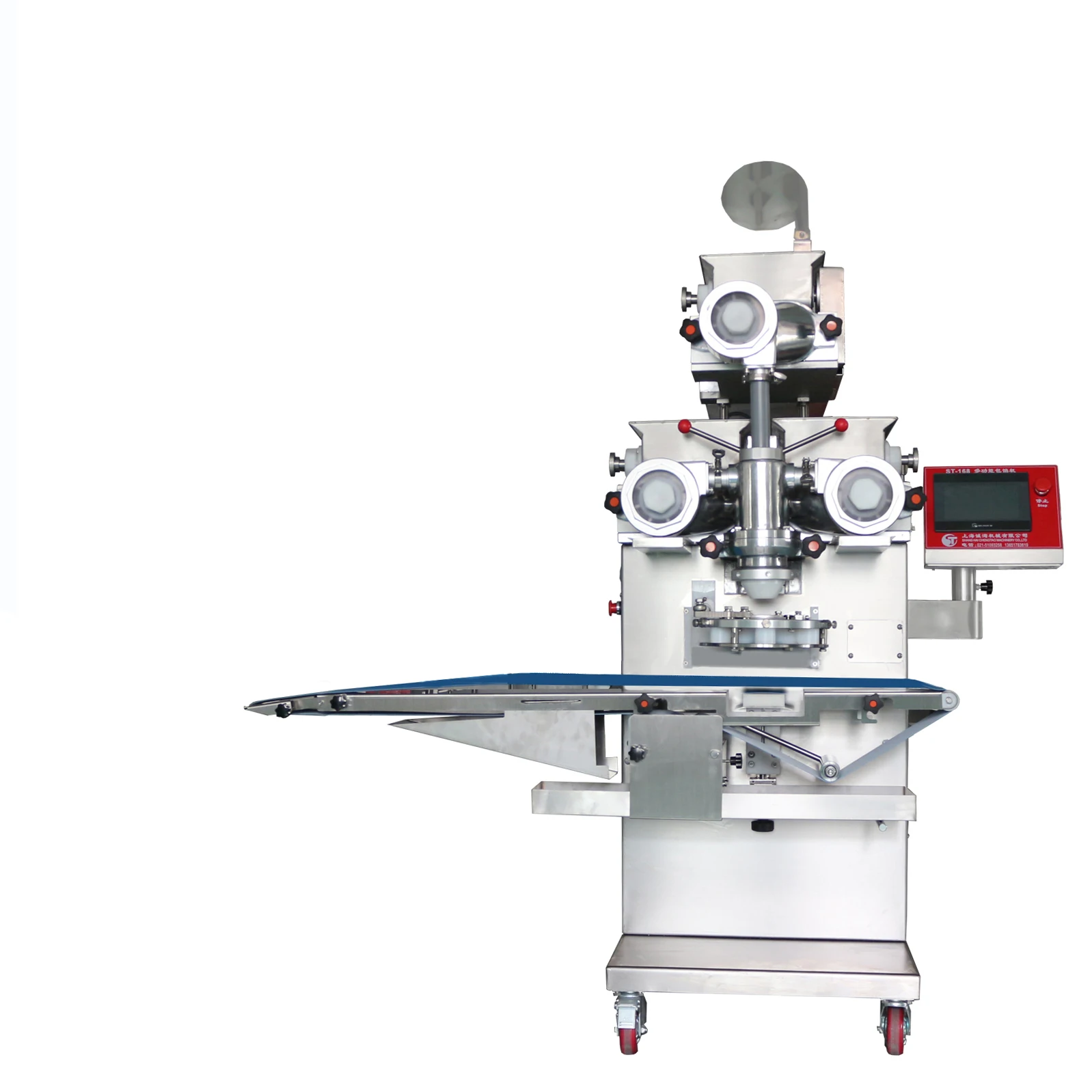 2024 Automatic Industrial Multifunctional Machine Two Fillings Dough & Meat Ball Maker for Fish & Chicken Ball Production