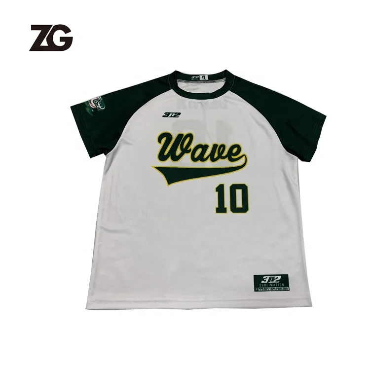Wholesale Custom Made Factory Price Polyester Round Neck Baseball Shirts Sublimation Baseball Jersey