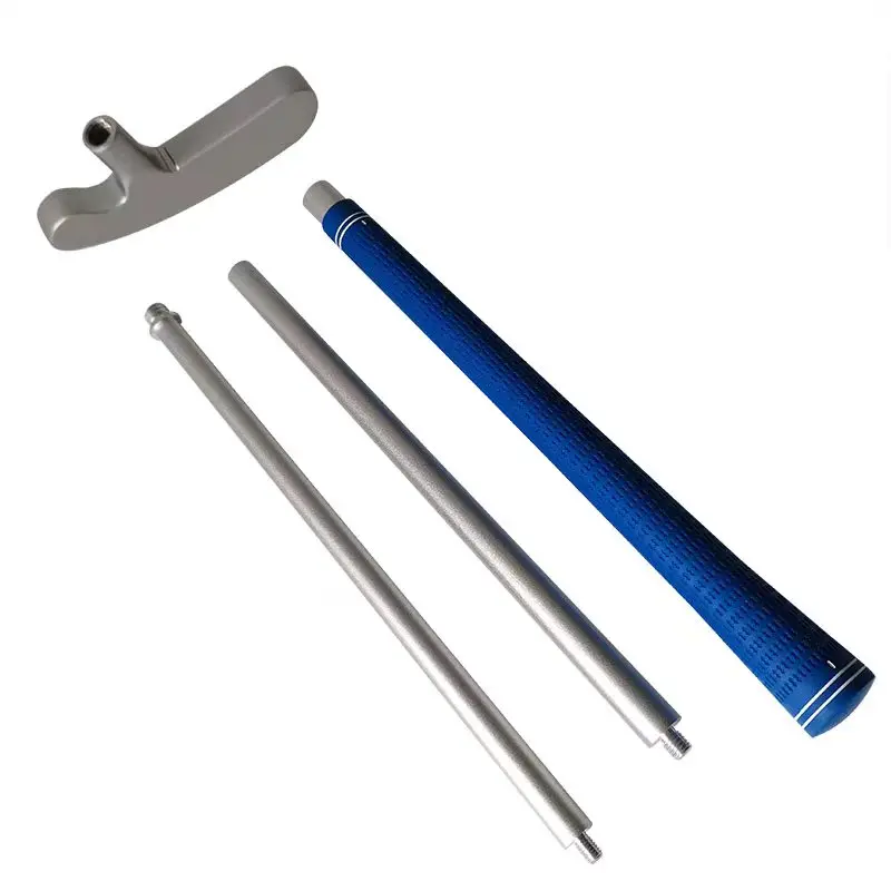 Two-Way Aluminum Alloy 3-Section Foldable Right/Left Handed Golf Putter Club Practice Golf Putter for sale