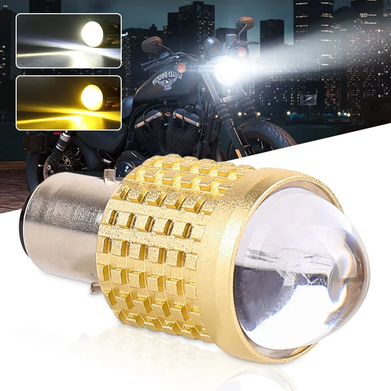 OVOVS Motorcycle Lighting System 35W High Low Beam Headlamp 12V Led Headlight Bulb for