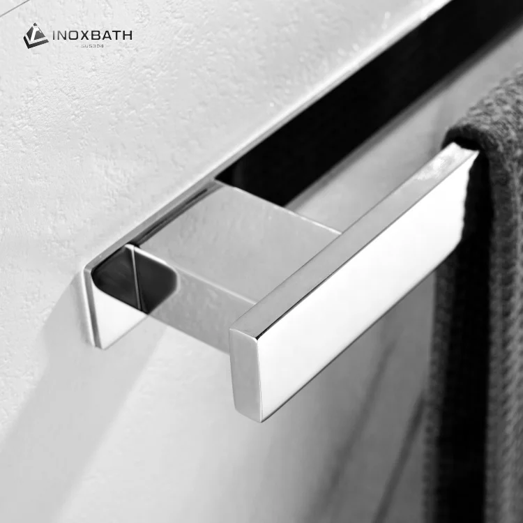 High quality custom bathroom towel rack bathroom hanging shelf 304 stainless steel towel rack holder