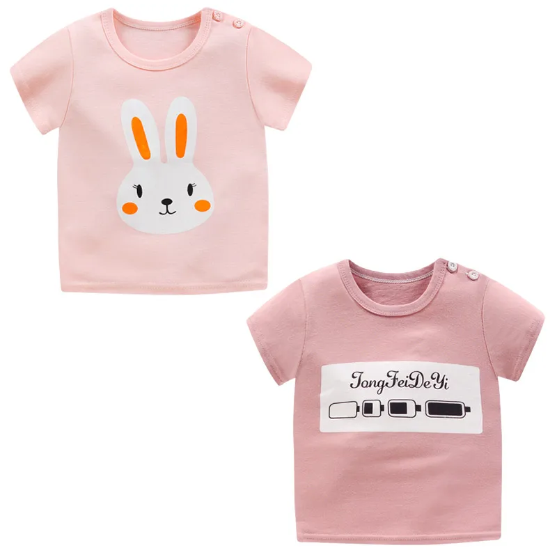 
Wholesale 100% pure cotton kids T-shirt boys and girls T-shirt baby clothes factory direct supply Summer Baby T Shirt 