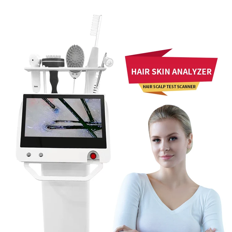 New 5 In 1 Scalp Care Instrument Hair Skin Detection Massage Hair Growth Hair Care Machine Follicle Tester Amy Beauty