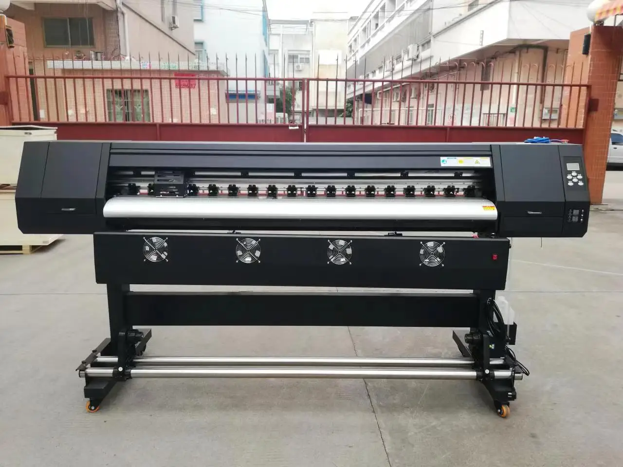 1.6m 1.8m industrial digital large format printer i3200 xp600 head eco solvent printer sticker paper inkjet printer