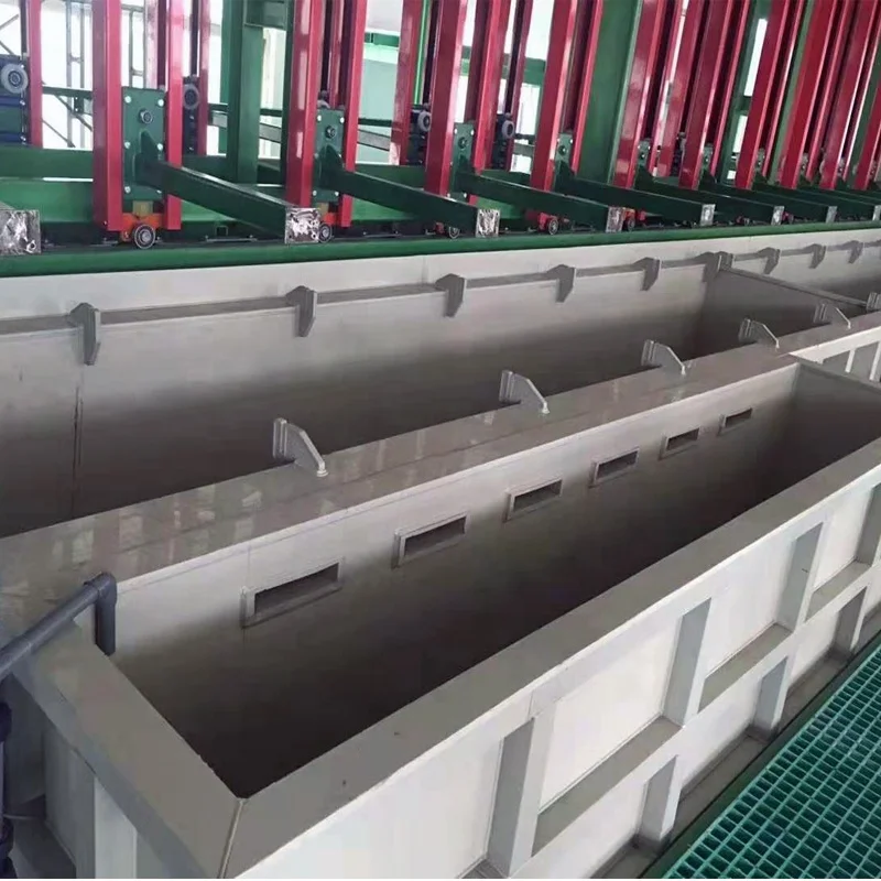 Manual or automatic alkali zinc electroplating production line for metal parts