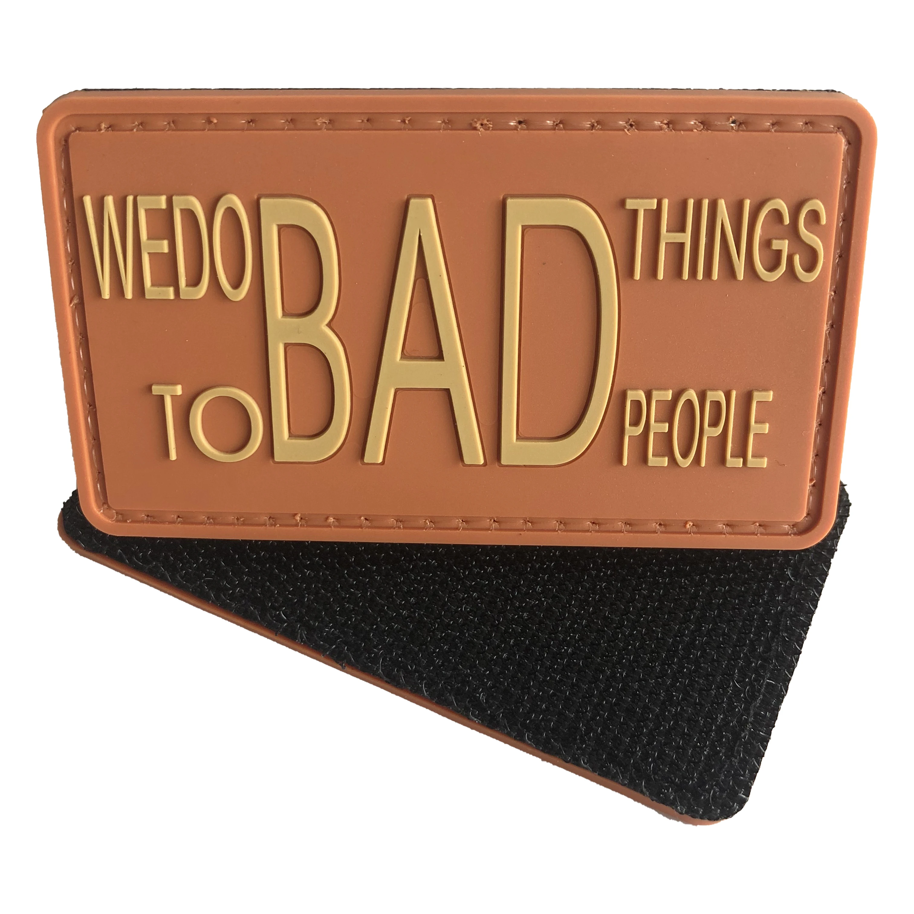 Wholesale PVC patch Custom Design Logo Rubber Patches for Backpack bag hat vest Helmet