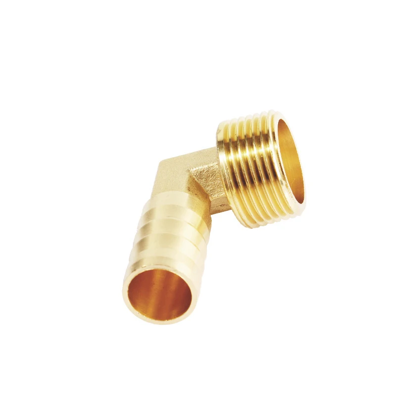 Right angle fittings SAE straight thread brass hose barb 90 elbow to male pipe