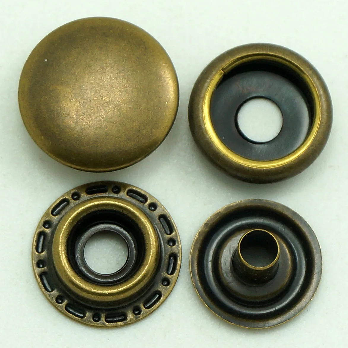 Brass Press Metal Snap Button silver button For Coating