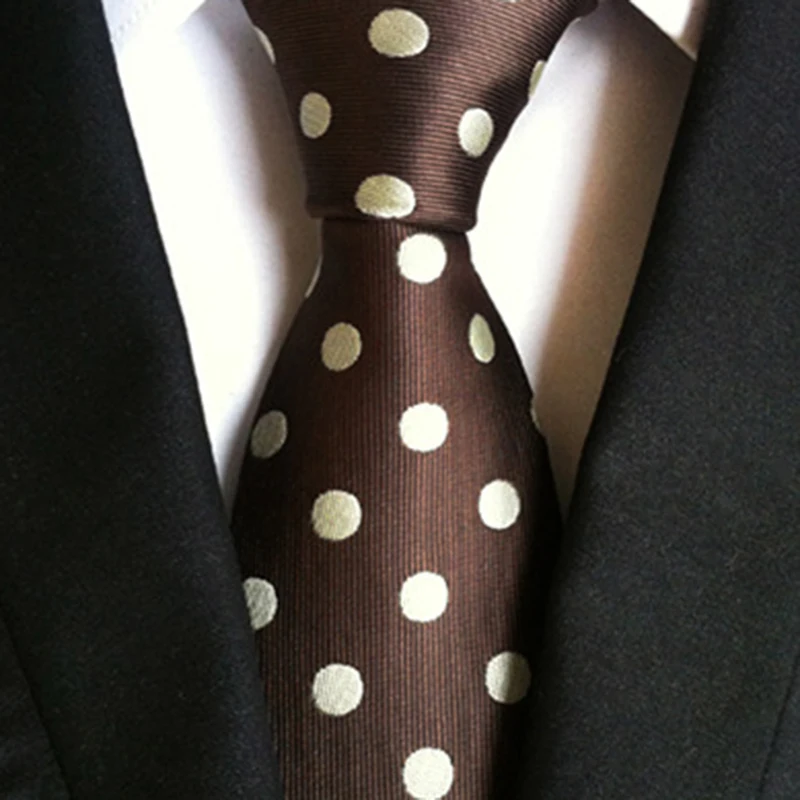 Red Blue Purple Cheap Custom Dots Formal Necktie Mens Neckties Fashion Style 25 Colors