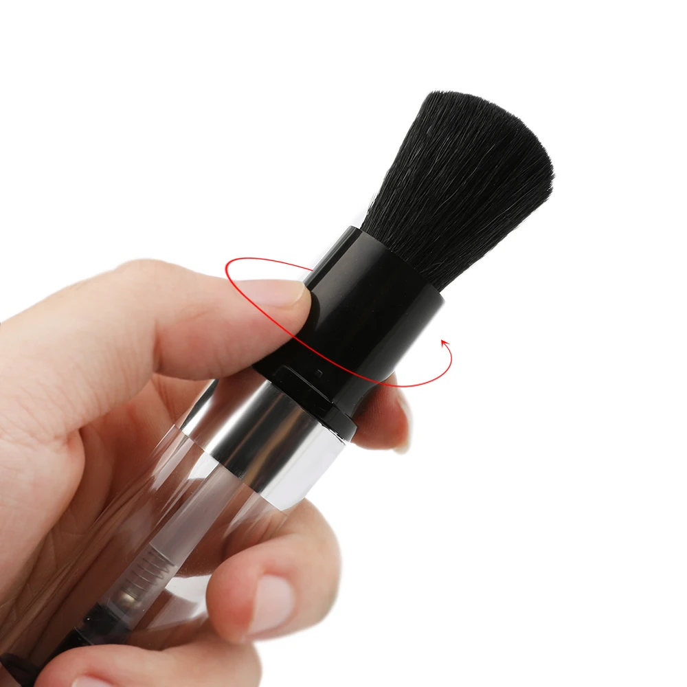 Hot Sell OEM Body Dispensing Refillable Powder Brush Custom Hair with Private Label
