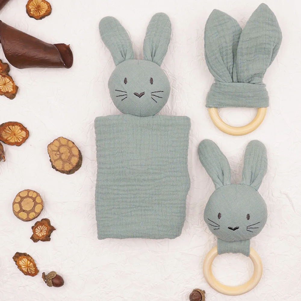 Rabbit Comfort Toy Sets Cute Security Blanket Baby Sleeping Handkerchief