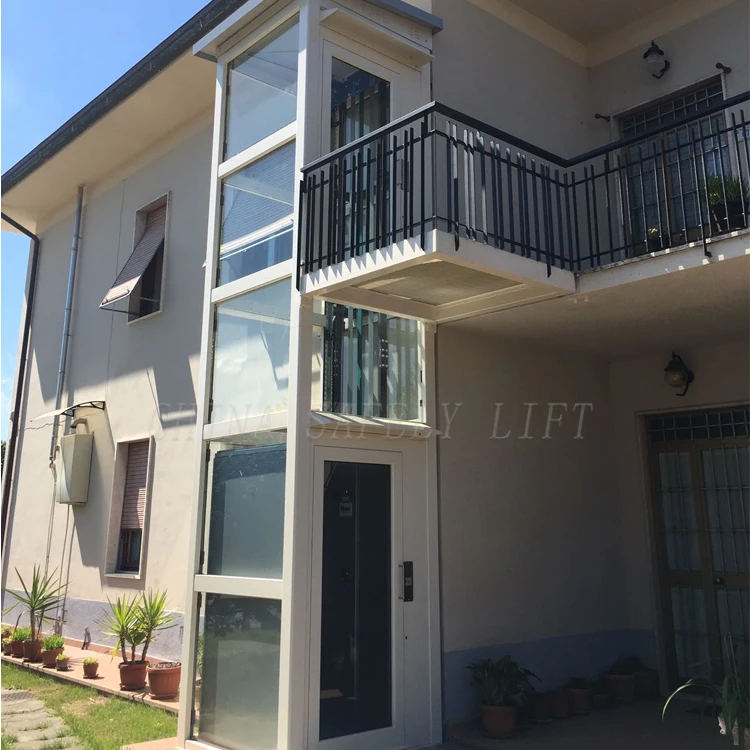 Factory price 400KG small home elevator mini hydraulic shaftless elevator residential household lifts for elderly people