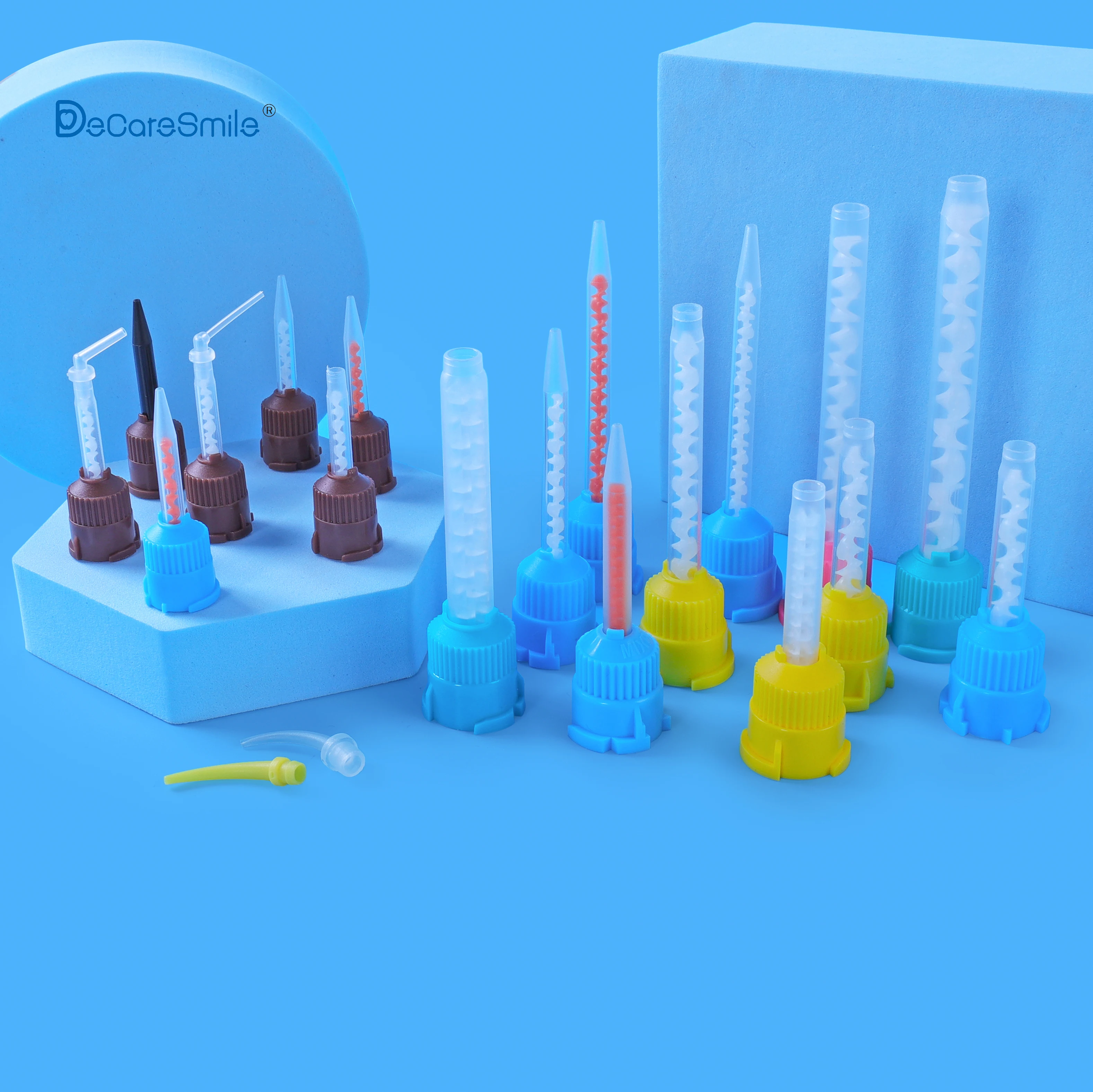 Disposable plastic dental impression material intraoral mixing tips dental materials