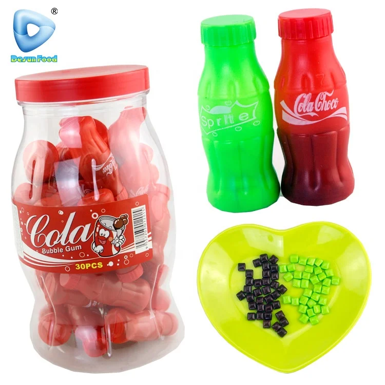 Hot-selling custom sweet chewing gum drink bottle mini bubble gum