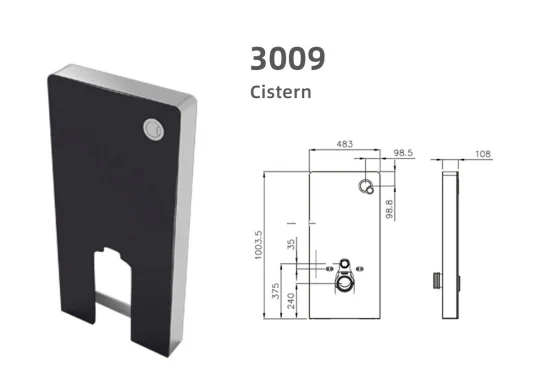 Popular CE certificate flushing water tank for back to wall toilet