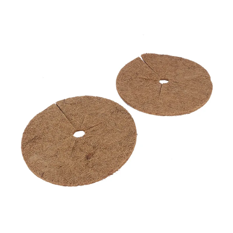 Coco Coir Plant Cover Mulch Mat Weed Control Fabric Flower Pot Tree Rings Coconut Fibers Tree Trunk Protector