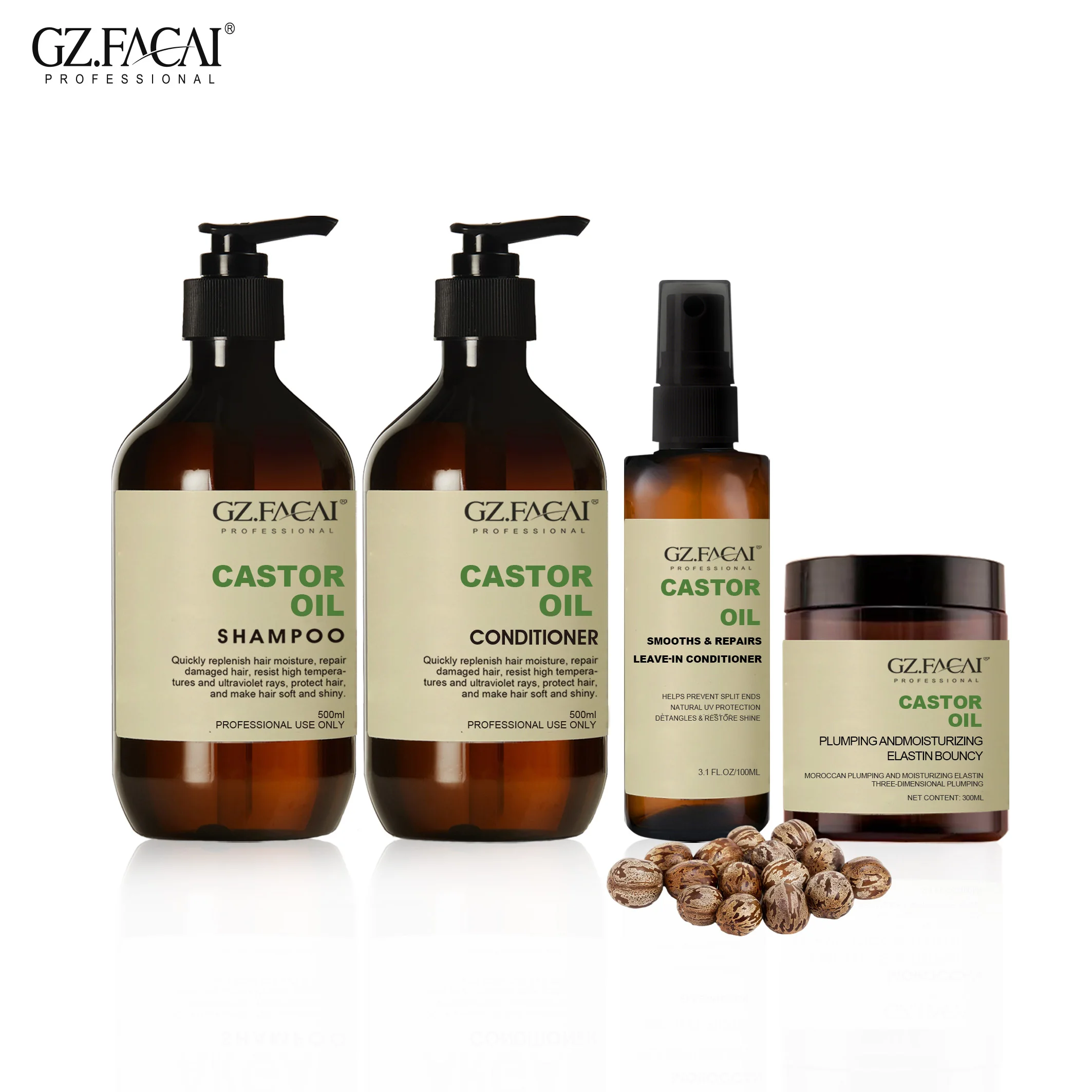 OEM/ODM Wholesale Hot Selling Organic Herbal jamaican black castor oil shampoo And Soften Waves Hair Curl Cream Set