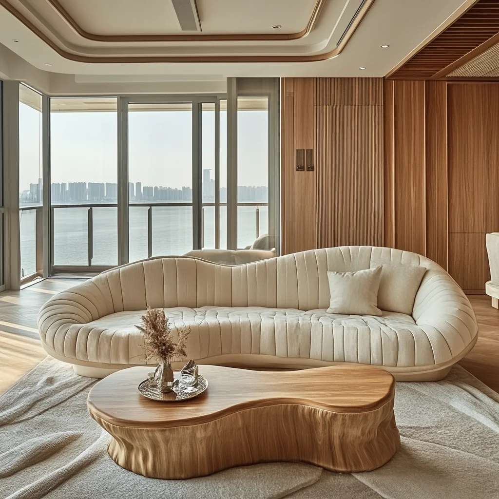 High End Luxury Italian Design Nordic Style Modern Curved Velvet Sofa Hotel Furniture And Living Room Sofa Set