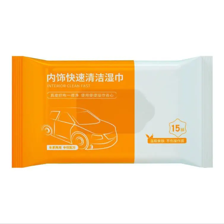 car cleaning wet tissue high quality car interior cleansing wet wipes