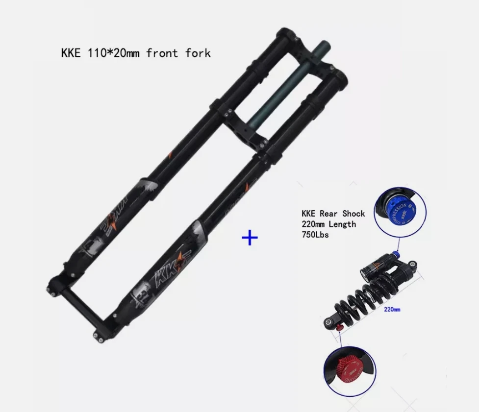 Hot selling KKE mtb front fork front suspension fork for mountain bike 110mm 150mm size