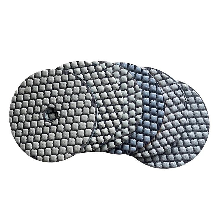 6 Steps Flexible Grinding disc Resin Bond Dry Diamond Polishing Pad for granite marble stone quartz
