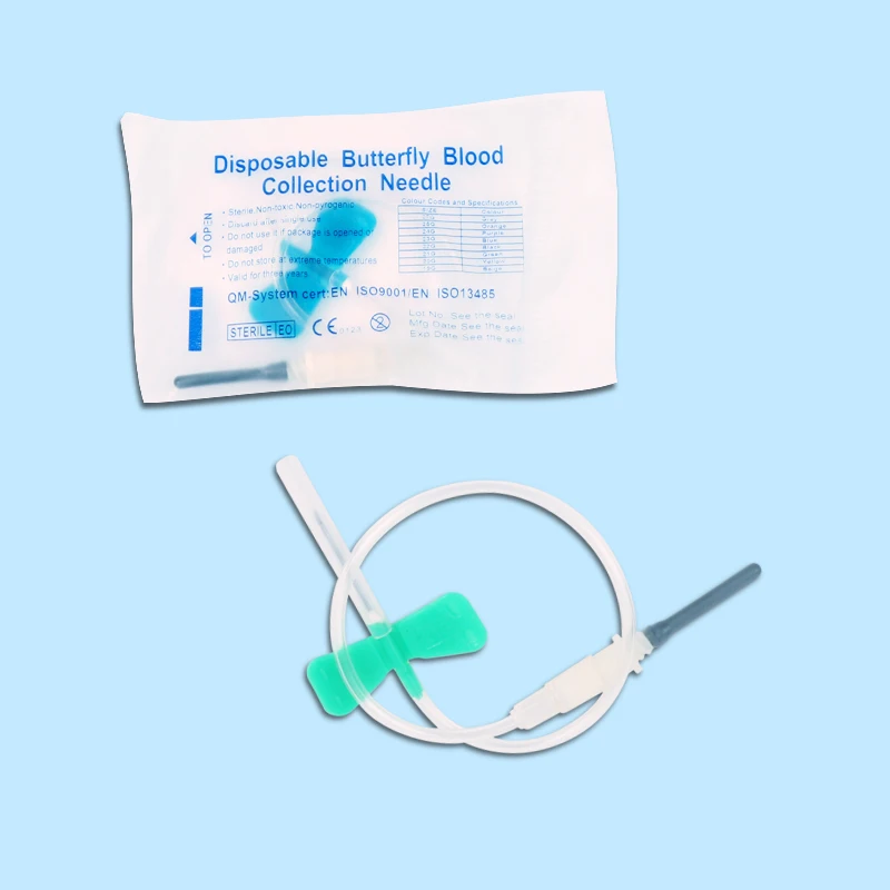 18g 19g 20g 21g 22g 23g 24g 30g Medical Safety Butterfly Needle for Blood Collection