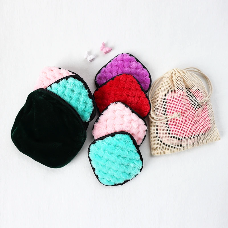 Eco-Friendly Portable Washable Magic Clean Puff Make Up Cleaning Pad For Women
