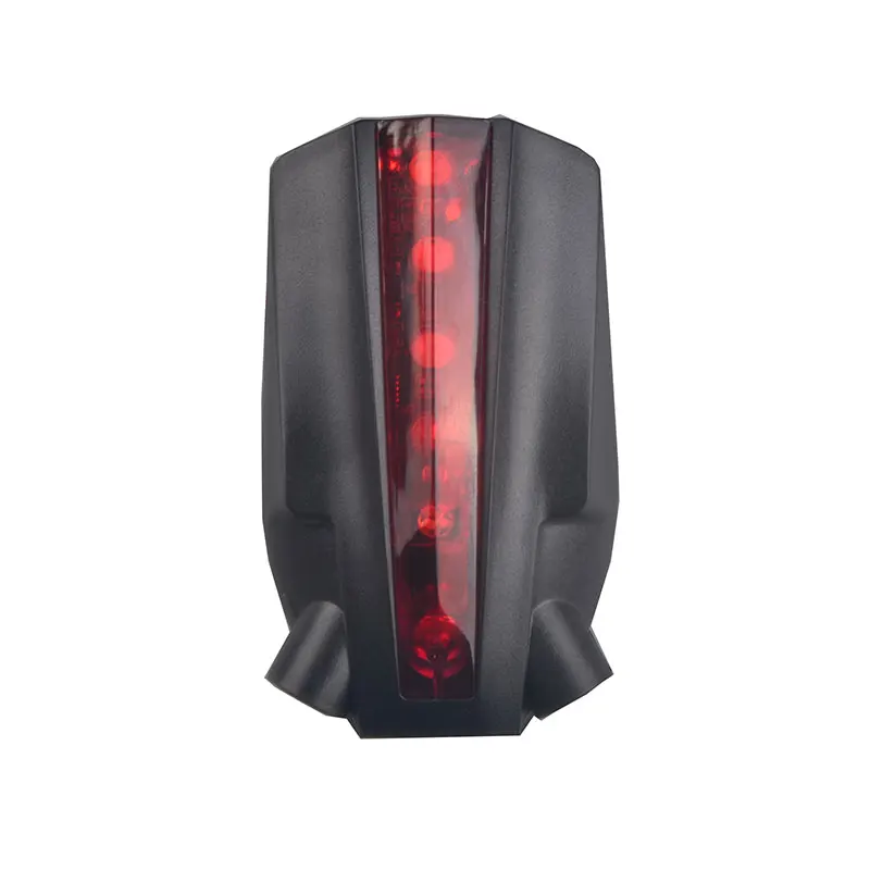 USB Rechargeable Bike Led Rear Light With Laser Line Waterproof Tail Light With 2 Laser Beam Line For Riding MTB Bicycle Lights
