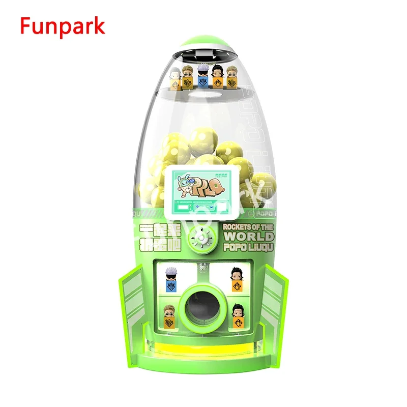 Funpark управляемый монетами Gashapon скрученные яйца Gumball капсулы игрушки или надувные шары торговый