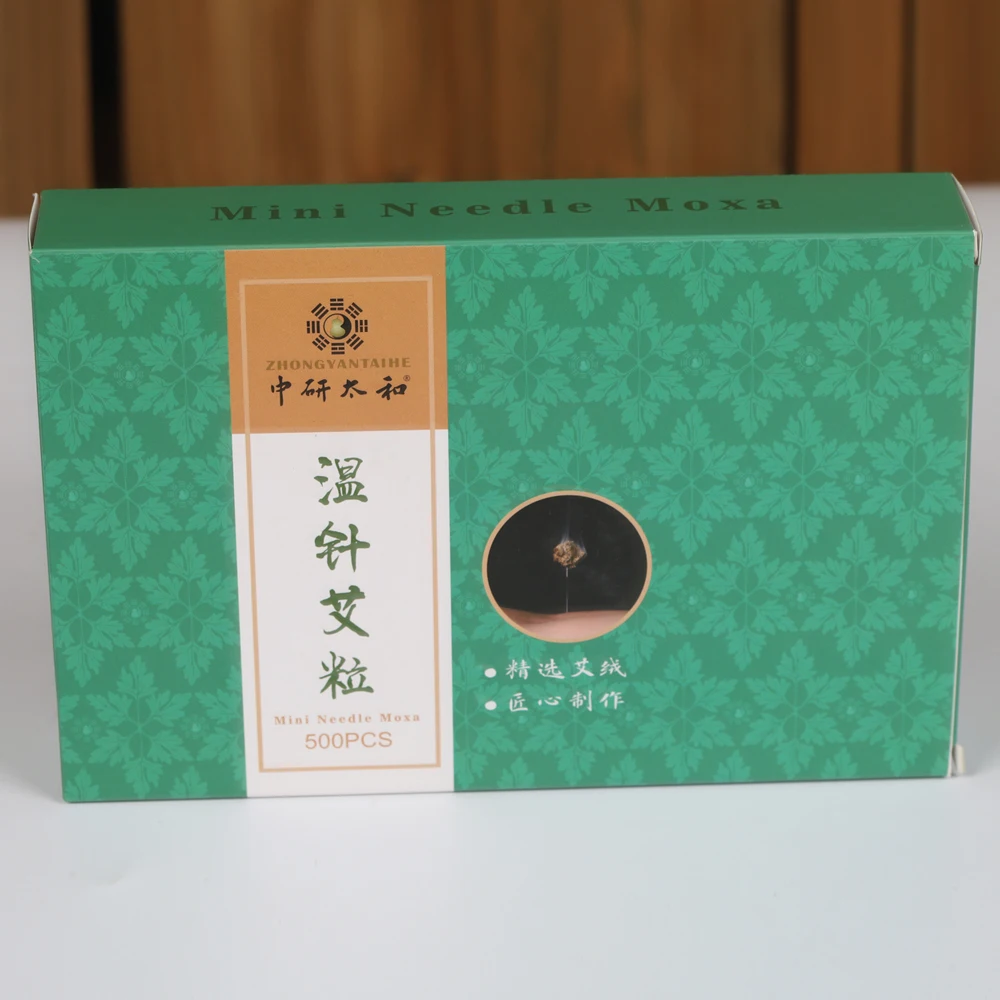ZhongYan Taihe Mini Needle Moxa Stick Acupuncture Moxibustion Patches 500pcs/box
