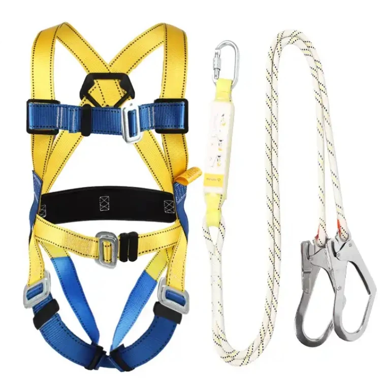 rope access safety belt with harness with double hook climbing full body safety harness for work at height certificates climbing
