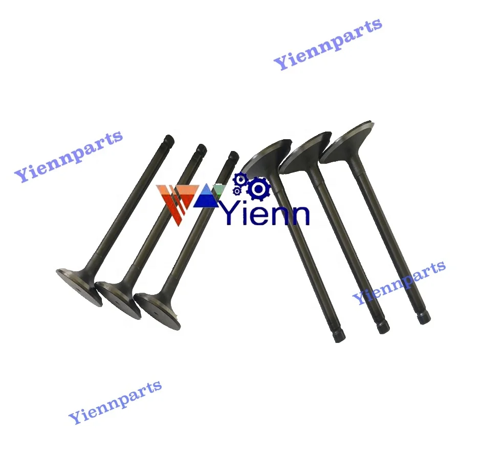 Впускной клапан двигателя 3TNV74 и выпускной клапан для IHI-170VX экскаватора Yanmar 850D