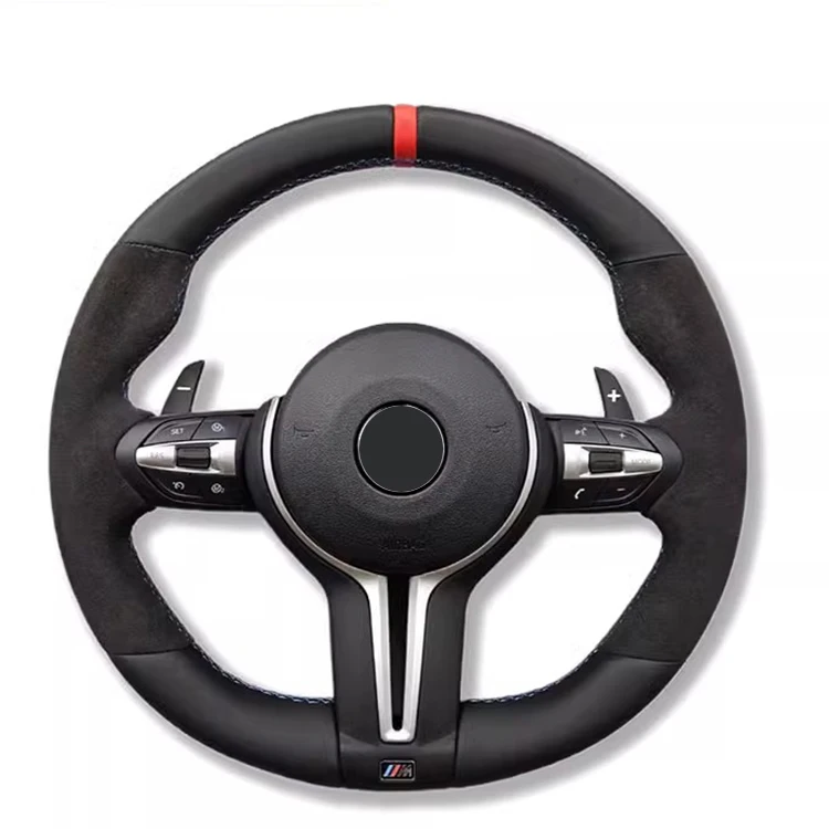 Custom Full Leather Steering Wheel BMW 1 2 3 4 5 6 7 Series X1 X3 X4 X5 X6 Series M Series E90 E92 E93 E70 E71 Sports M4 M2