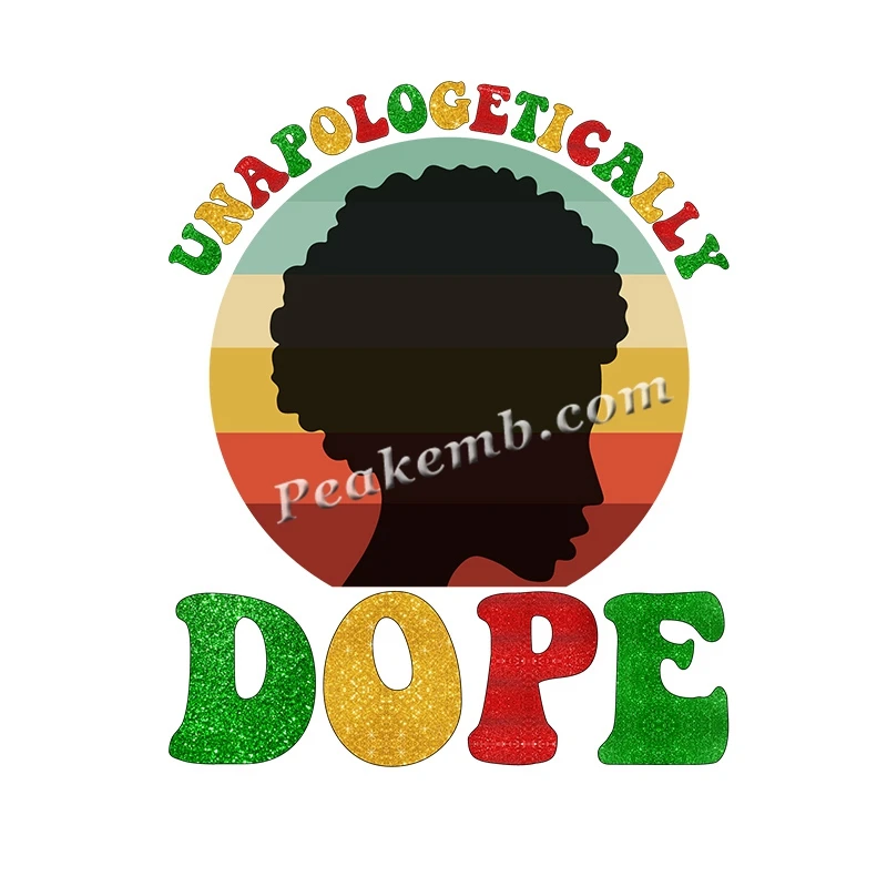 Ready to Press DTF Heat Transfer Custom Designs Black History Afro Girl Dope DTF Transfers