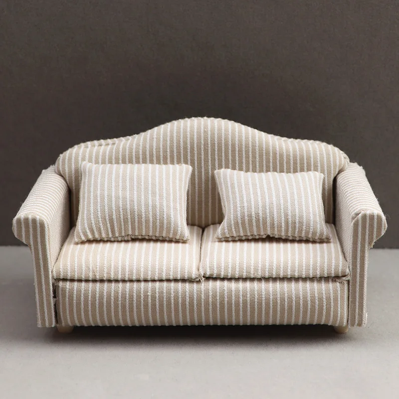 1 12 Scale Doll House Living Room Sofa Couch Dollhouse Furniture Accessories Miniature Chair Armchair