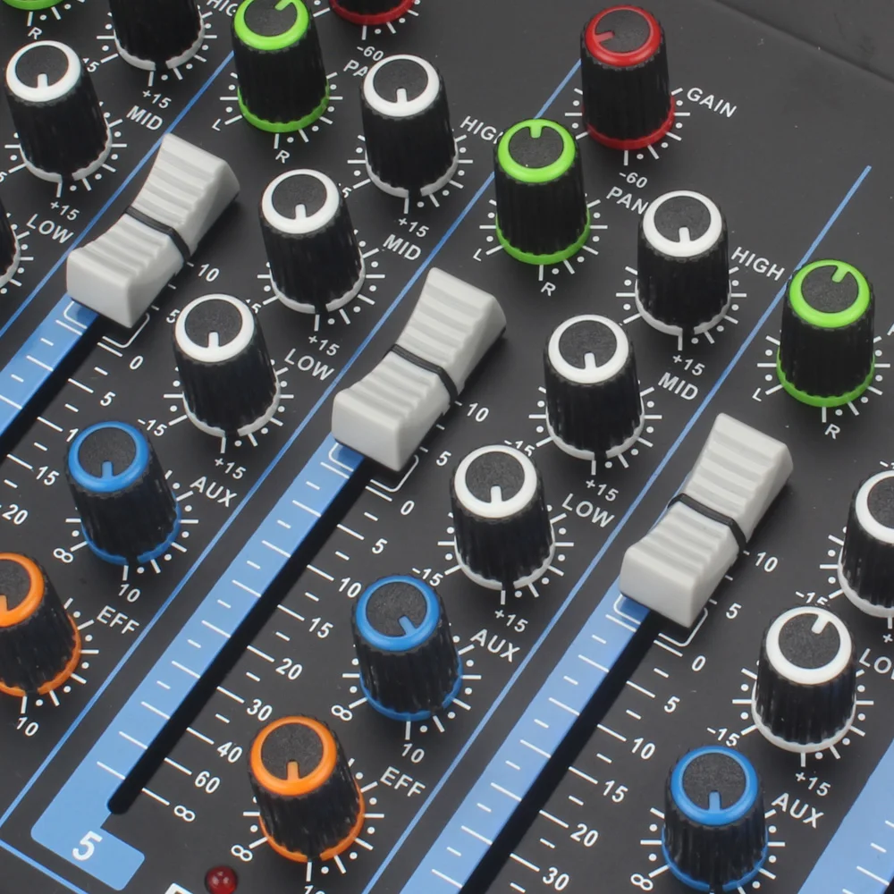 Cheap price sound mixer updated F7 series professional audio mixer console with USB mini dj mixer