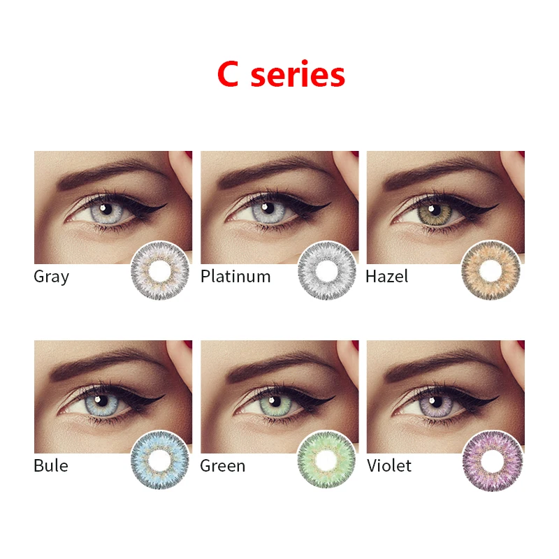 
Novmas Colorcon C Series Contact Lenses 6 Color Classical Models Colored Vietnam Lens 
