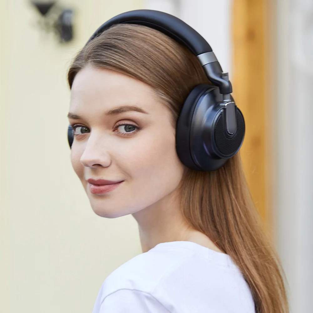 Free sample blue-tooth headphones, Wireless headset with microphone, blue-tooth noise cancelling headset