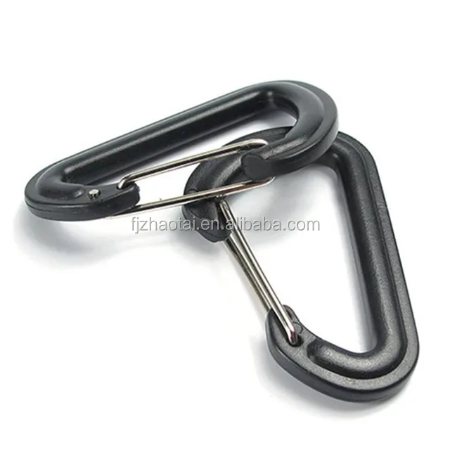 Wholesale bag clasps lobster swivel trigger clips plastic snap hook black/plastic snap dog hook