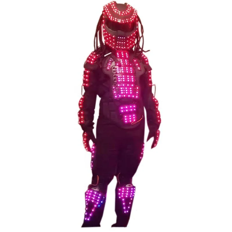 Latest High-Quality Full-Color LED Robot Costume Customizable Luminous Performance Wear For Night Club Bar Lounge Show Presenter