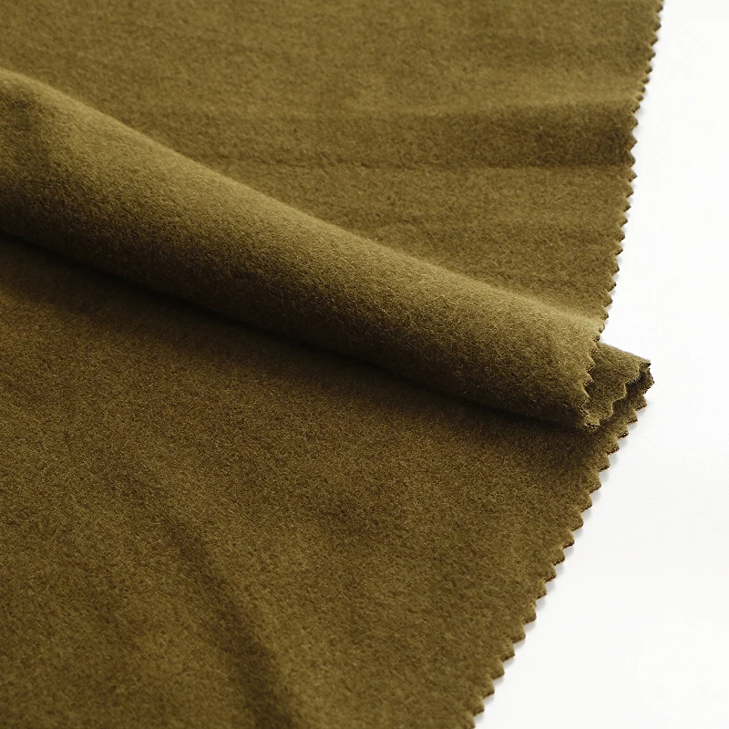 
QS5068# Hot Selling High Quality Rayon Cotton Spandex Interlock Fleece Double Sided Fabric for Clothing Comfortable and Warm 