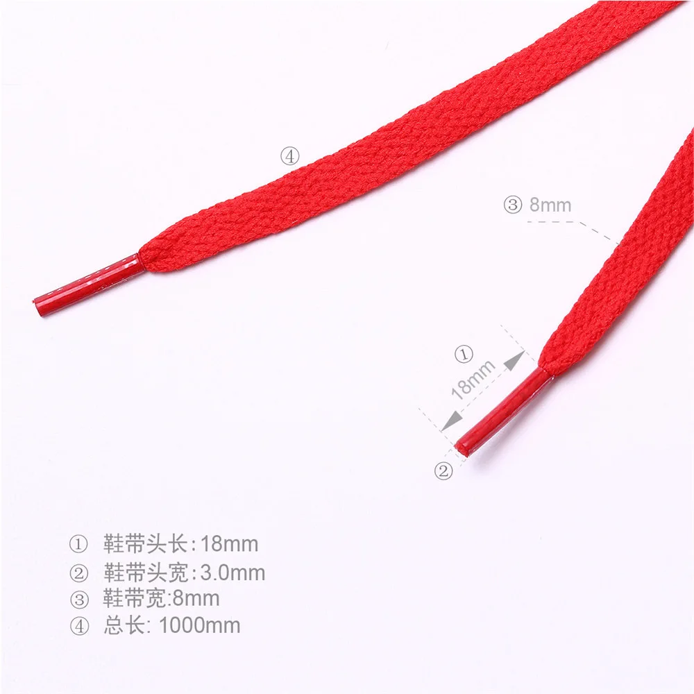 3 size 29 colours Custom 100% Cotton Flat Shoe Laces for Kids and adults pant string