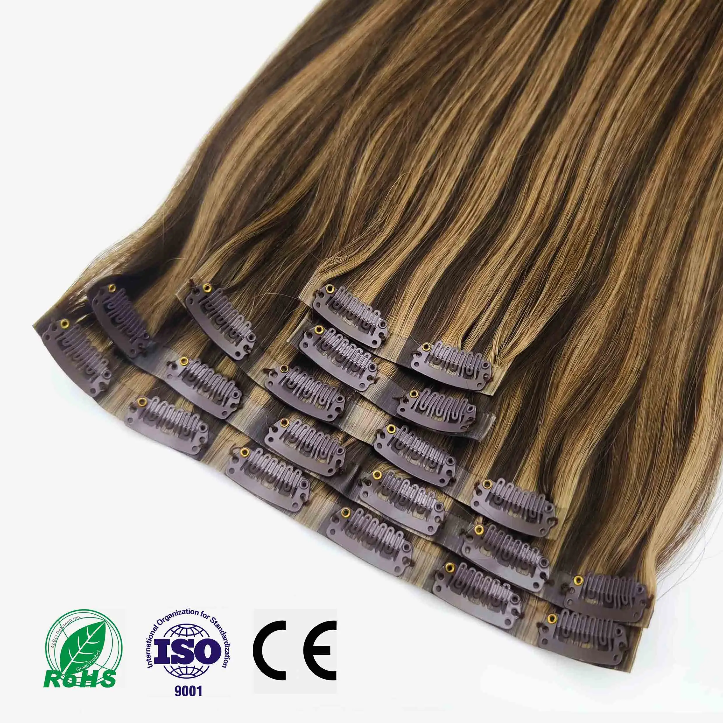 wholesale human hair extensions hair clips for women clip in hair extension