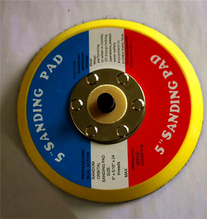 5 дюймов 125 м гибкая шлифовальная накладка инструмент двойного действия крюк и петля абразивной полировки Backer pad