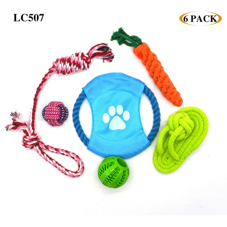  Hot Sale Pure Cotton Relieve Stress 12 Pieces Of Dog Leash Toy