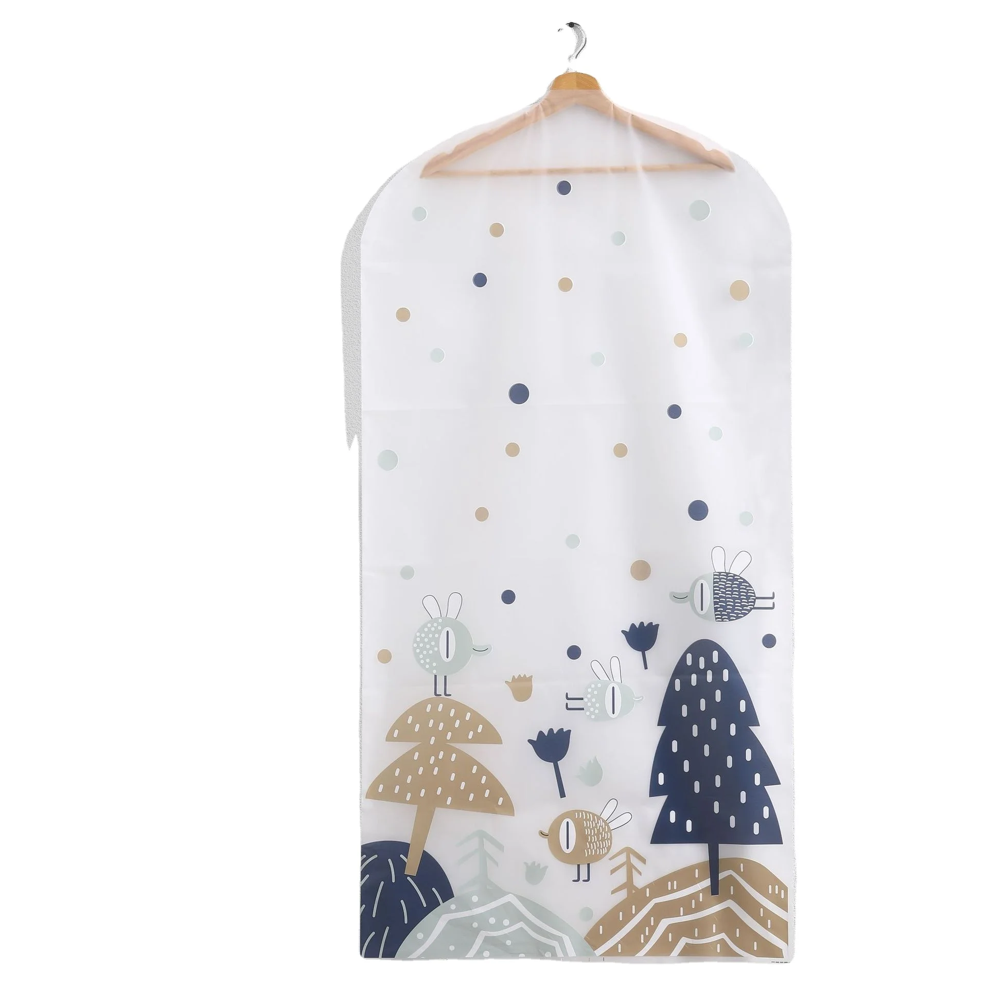 
Home Storage Organizer Clothes Cupboard Zipper Fabric Covers Garment Bag Large Suit Cover Protect Clothes Wholesale Durable PEVA 