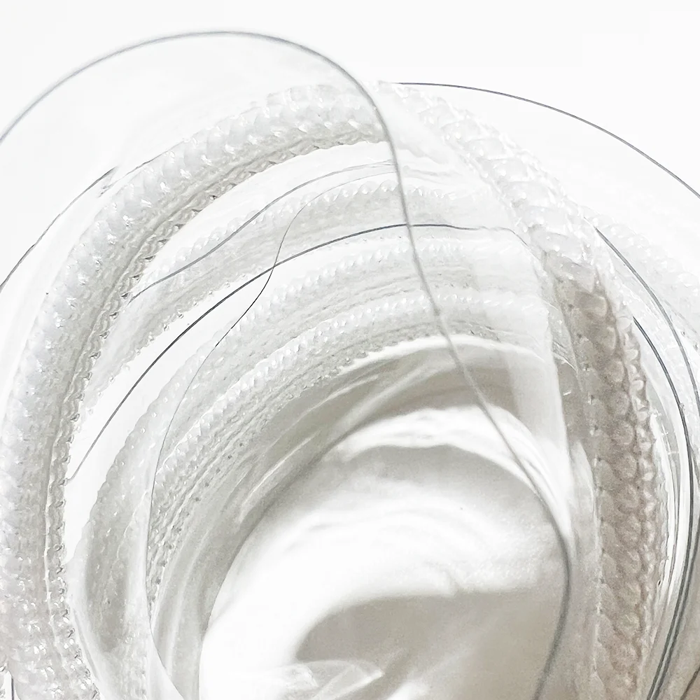 High End Waterproof Translucent Zipper Pvc Zip Long Chain Transparent Pvc Nylon Zipper For Bag Garment